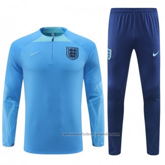 Chandal de Sudadera del Inglaterra 22/23 Azul Claro