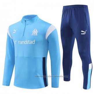 Chandal de Sudadera del Olympique Marsella Nino 23/24 Azul