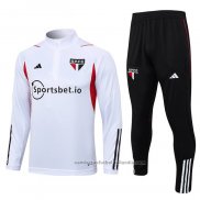 Chandal de Sudadera del Sao Paulo 23/24 Blanco