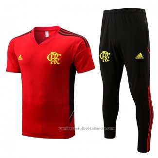 Chandal del Flamengo Manga Corta 22/23 Rojo