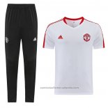 Chandal del Manchester United Manga Corta 23/24 Blanco