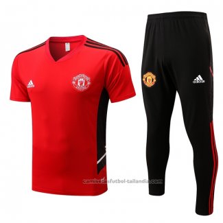 Chandal del Manchester United Manga Corta 22/23 Rojo