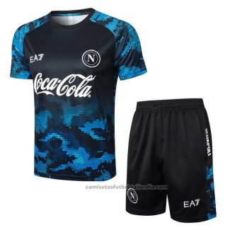 Chandal del Napoli Manga Corta 24/25 Azul - Pantalon Corto