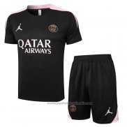 Chandal del Paris Saint-Germain Jordan Manga Corta 24/25 Negro - Pantalon Corto