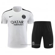 Chandal del Paris Saint-Germain Manga Corta 23/24 Blanco - Pantalon Corto