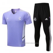 Chandal del Real Madrid Manga Corta 22/23 Purpura