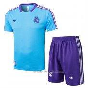 Chandal del Real Madrid Manga Corta 25/26 Azul - Pantalon Corto