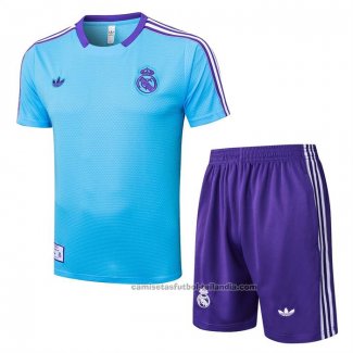 Chandal del Real Madrid Manga Corta 25/26 Azul - Pantalon Corto