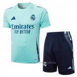 Chandal del Real Madrid Manga Corta 24/25 Verde - Pantalon Corto