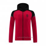 Chaqueta con Capucha del AC Milan 24/25 Rojo