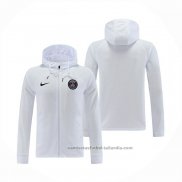 Chaqueta con Capucha del Paris Saint-Germain 22/23 Blanco