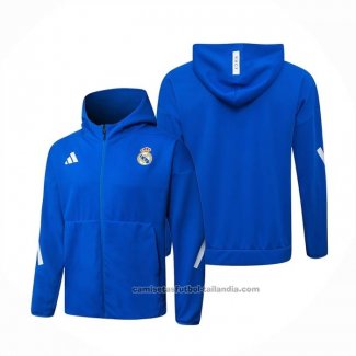 Chaqueta con Capucha del Real Madrid 25/26 Azul