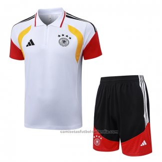 Conjunto Polo del Alemania 26/27 Blanco