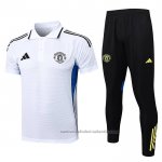 Conjunto Polo del Manchester United 25/26 Blanco
