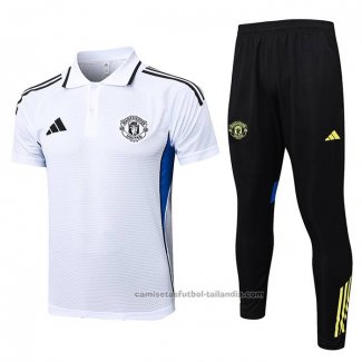 Conjunto Polo del Manchester United 25/26 Blanco