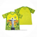 Tailandia Camiseta Brasil Jesus 25/26 Amarillo Blanco