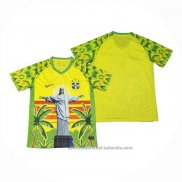 Tailandia Camiseta Brasil Jesus 25/26 Amarillo Blanco