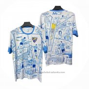 Tailandia Camiseta Malaga Special 25/26 Blanco Azul