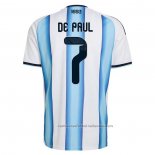 Camiseta Argentina Jugador Rodrigo De Paul 1ª 2026