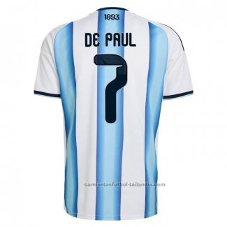 Camiseta Argentina Jugador Rodrigo De Paul 1ª 2026