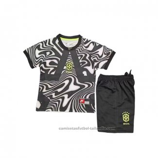 Camiseta Brasil Portero Nino 2026 Negro