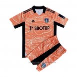 Camiseta Leeds United Portero Nino 21/22 Naranja