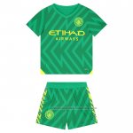 Camiseta Manchester City Portero Nino 23/24 Verde