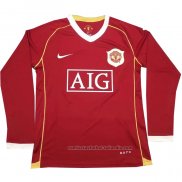 Camiseta Manchester United 1ª Manga Larga Retro 2006-2007