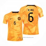 Camiseta Paises Bajos Jugador De Vrij 1ª 2022