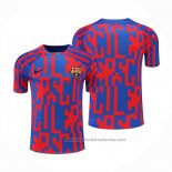 Camiseta de Entrenamiento Barcelona 22/23 Rojo y Azul