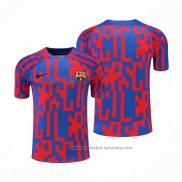 Camiseta de Entrenamiento Barcelona 22/23 Rojo y Azul