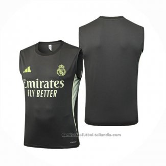 Camiseta de Entrenamiento Real Madrid Sin Mangas 25/26 Gris Verde
