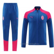 Chandal de Chaqueta del AC Milan 24/25 Azul