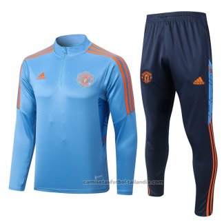 Chandal de Sudadera del Manchester United 22/23 Azul