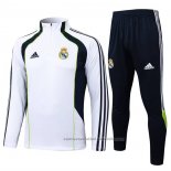 Chandal de Sudadera del Real Madrid Nino 25/26 Blanco