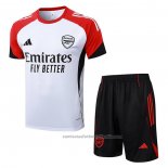 Chandal del Arsenal Manga Corta 25/26 Blanco - Pantalon Corto