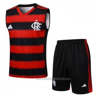 Chandal del Flamengo Sin Mangas 25/26 Negro Rojo