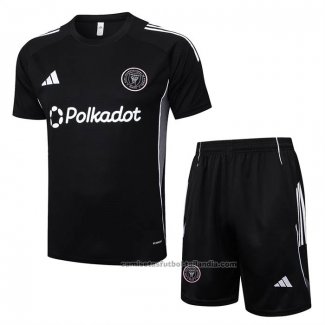 Chandal del Inter Miami Manga Corta 25/26 Negro - Pantalon Corto