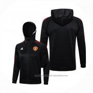 Chaqueta con Capucha del Manchester United 22/23 Negro