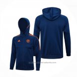 Chaqueta con Capucha del Manchester United 23/24 Azul