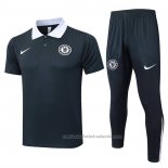Conjunto Polo del Chelsea 25/26 Gris