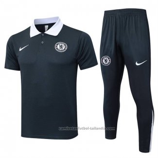 Conjunto Polo del Chelsea 25/26 Gris