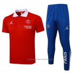 Conjunto Polo del Paris Saint-Germain 24/25 Rojo