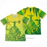 Tailandia Camiseta Brasil Jesus 25/26 Amarillo Verde