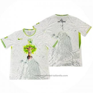 Tailandia Camiseta Brasil Jesus 2025 Blanco