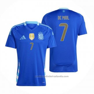 Camiseta Argentina Jugador De Paul 2ª 2024