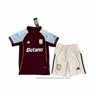 Camiseta Aston Villa 1ª Nino 25/26