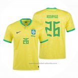 Camiseta Brasil Jugador Rodrygo 1ª 2022