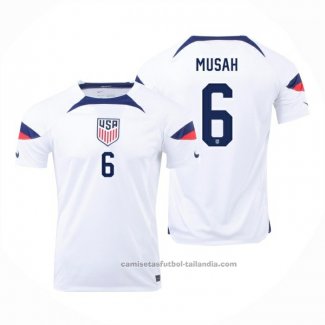 Camiseta Estados Unidos Jugador Musah 1ª 2022