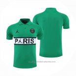 Camiseta Polo del Paris Saint-Germain Jordan 22/23 Verde